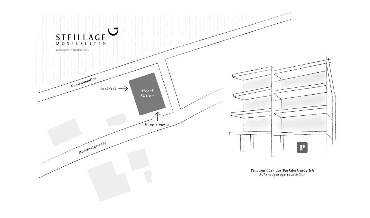 Steillage - Design Moselsuiten Mit Panoramablick Und Spa برونبيبيرغ المظهر الخارجي الصورة